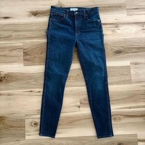 Madewell 10” highrise Skinny Jeans Kingston Wash size 29